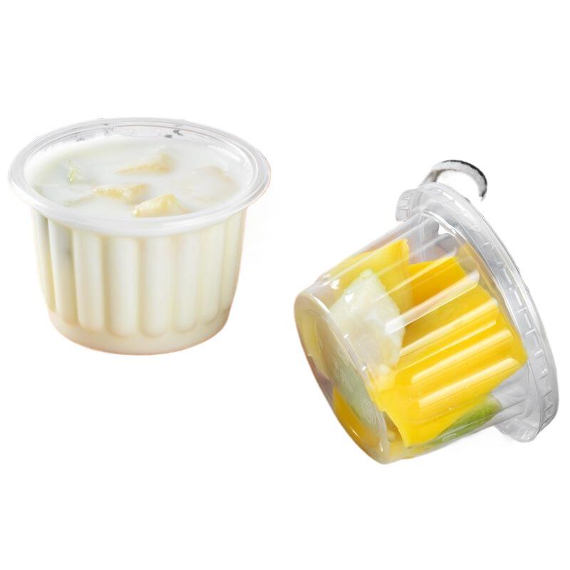 50Pcs 뚜껑이있는 일회용 요구르트 컵 4OZ 파티  - Sauce Dipping Cup 리뷰 및 가격