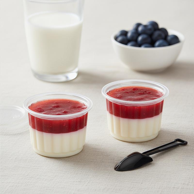 50Pcs 뚜껑이있는 일회용 요구르트 컵 4OZ 파티  - Sauce Dipping Cup 리뷰 및 가격