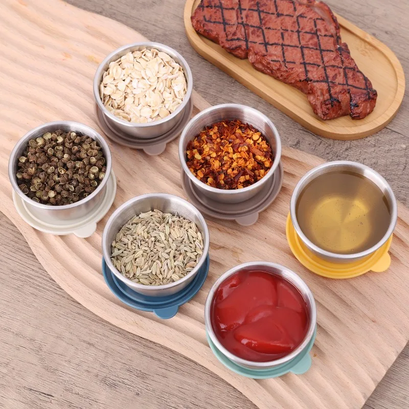 10/1개 50ml 누수 방지 스테인리스 소스 컵 식품 - Sauce Dipping Cup 리뷰 및 가격